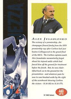 1995 Select AFL - Just Jezza #JJ3 Alex Jesaulenko Back